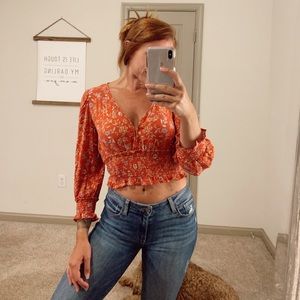 American Eagle long sleeve crop